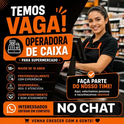 vaga de operador(a) de caixa
