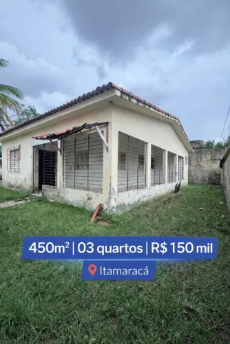 Pilar | Itamaraca | 450m | 03 quartos | R$ 150 mil