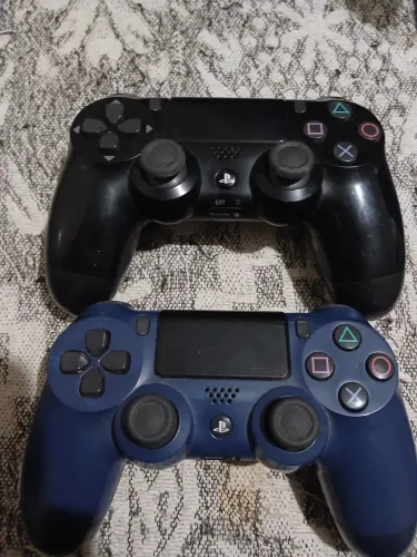 Controles de ps4 original, preto + azul