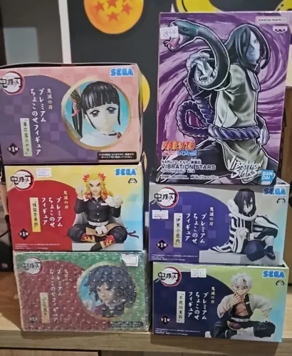 pack figura de açao orochimaru giyu tomioka ,kanao ,rengoku,obanai ,sanemi