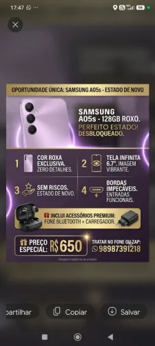 Celular Samsung A05S