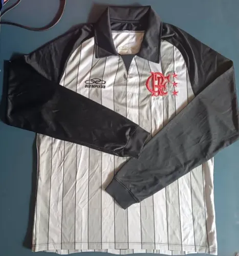 Camisa Goleiro Zé Carlos Reedição 1987 2009 Olympikus Flamengo Manga Longa 70x54cm Veste M