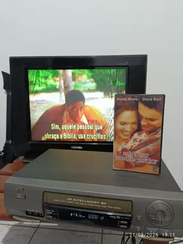 Vídeo cassete JVC 6 cabeças Stereo (Funcionando com detalhe)