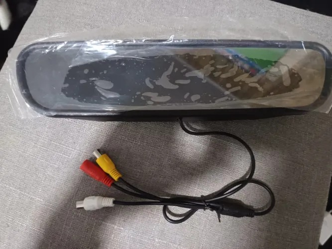 Camera de re automotiva visão noturna, + tela retrovisor LCD de 4.3 polegadas