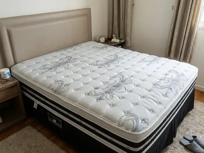 Colchão Castor Silver Star Tecnopedic Dupla Face Casal Queen 158x198x27 - Maior Durabilida
