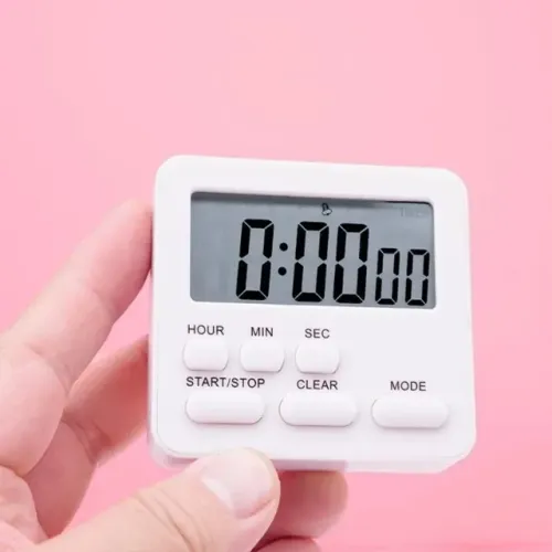 Relógio Digital Temporizador com Alarme para Cozinha, Contagem Regressiva, Cronômetro