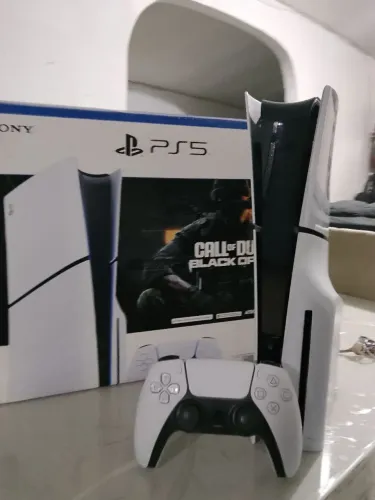 Playstation 5 slim 1tera mídia física caixa e nota fiscal 