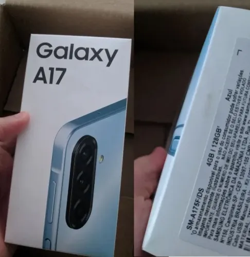 Samsung A17 128GB / 4GB RAM, 4G, NFC - Novo Lacrado - NF e Garantia 1 Ano.