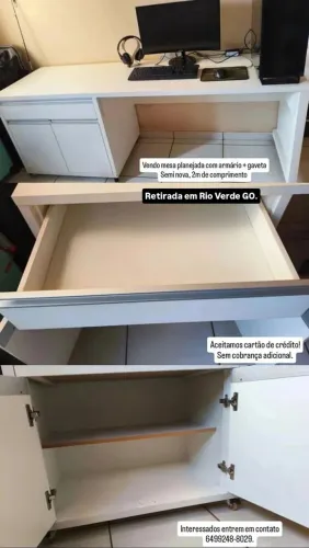 Vendo Mesa Planejada Semi Nova