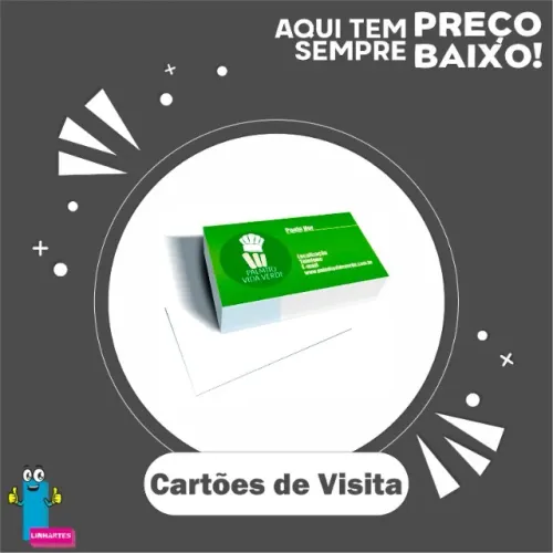 Cartão de visita: sua marca em mãos.