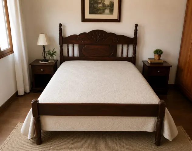 Cama de casal - Madeira Macanaíba 