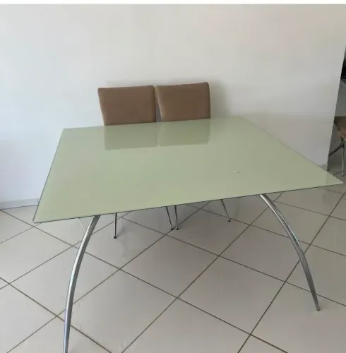 Mesa vidro 8 lugares