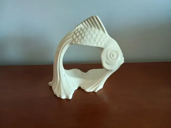 Peixe Em Cerâmica Decorativo 22x24cm - Ótimo Para Aquário