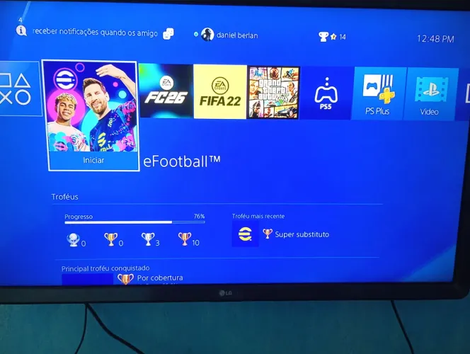 Ps4 slim 500 gb uma jogo em mídia física fica 22