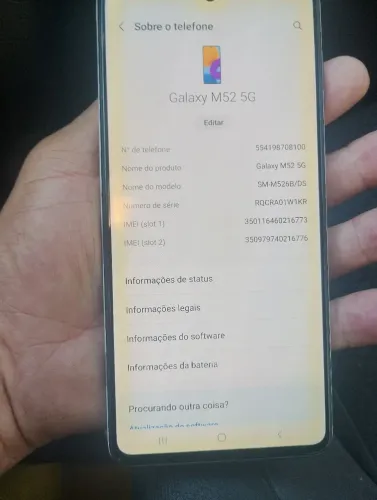 Galaxy m52 5g