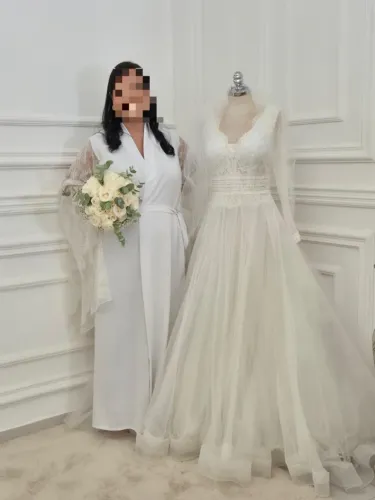 Vestido de Noiva Rosa Clará - Clássico e Elegante - Usado 1 Vez