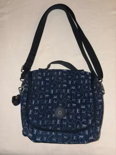 lancheira kipling logo azul marinho impermeável