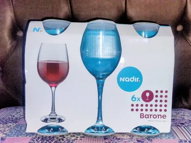 Jogo de Taças para Vinho Nadir Barone 490ml - 6 Peças