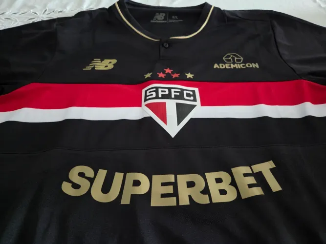 CAMISA DO SÃO PAULO 1.1 PRETA - 2026 - Tamanho: G (Pronta entrega!)