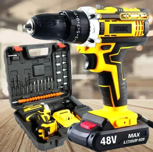 Kit Parafusadeira e furadeira 48V SIMAKE + MALETA COMPLETA - NOVA