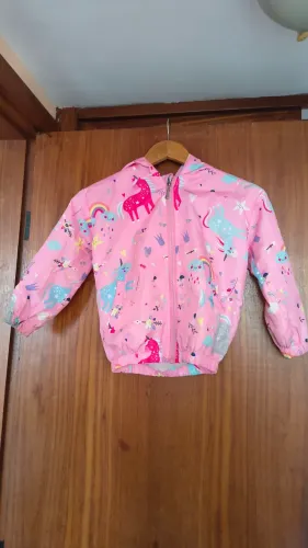 Casaco Capuz  Rosa Feminino Infantil 4 anos 