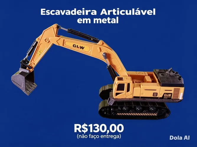 Miniatura Escavadeira Articulável