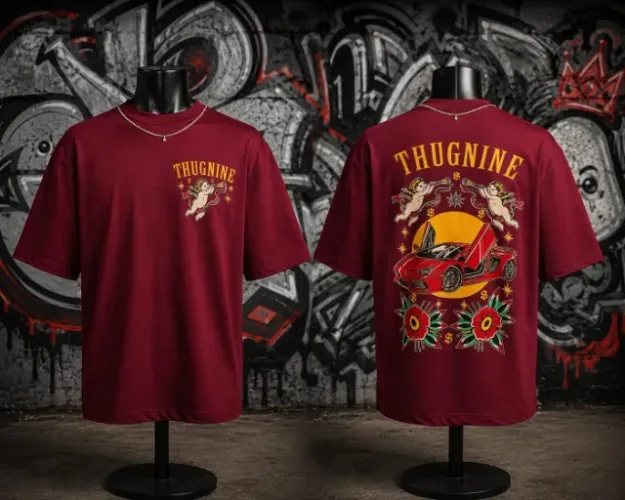 Camiseta Oversize Thug Nine Algodão Premium