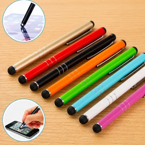 Caneta Touch Screen Universal Colorida | Produto novo, lacrado 