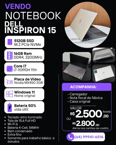 Notebook Dell Inspiron 15