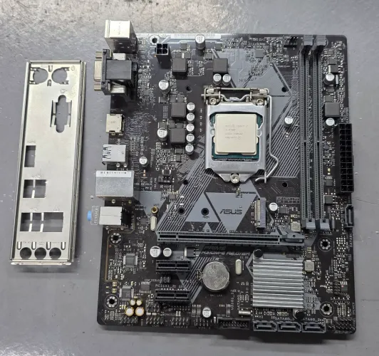 Placa Mãe + Processador