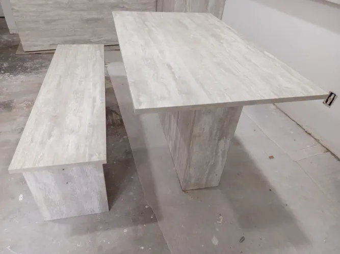 Mesa, banco e painel 100% MDF