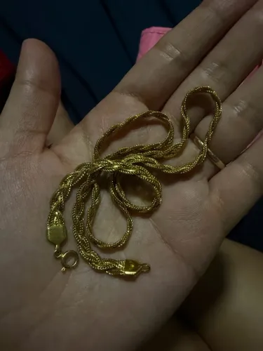 Corrente banhada a ouro! Peça impecável!