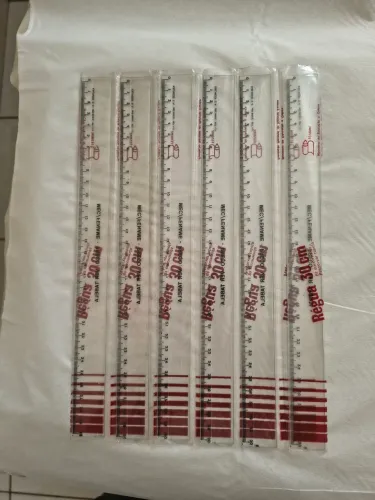 6 réguas 30 cm