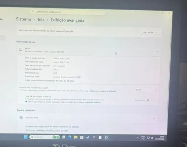 Monitor, 17.1 POLEGADAS HD 5ms 75Hz VGA/HDMI