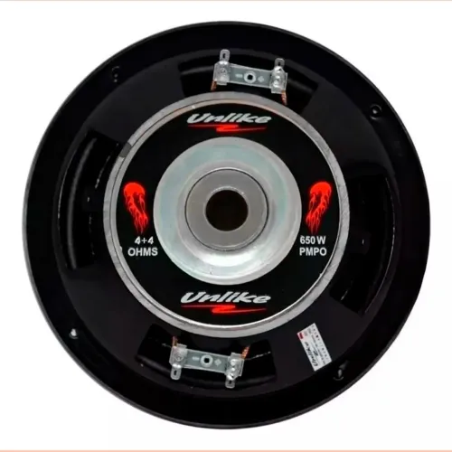 Dois subwoofer UNF125 4+4 bobina dupla 650w PMPO