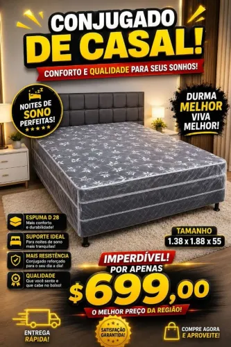Cama box casal conjugalda