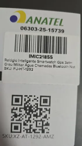 Relógio inteligente SmartWatch grau militar água  