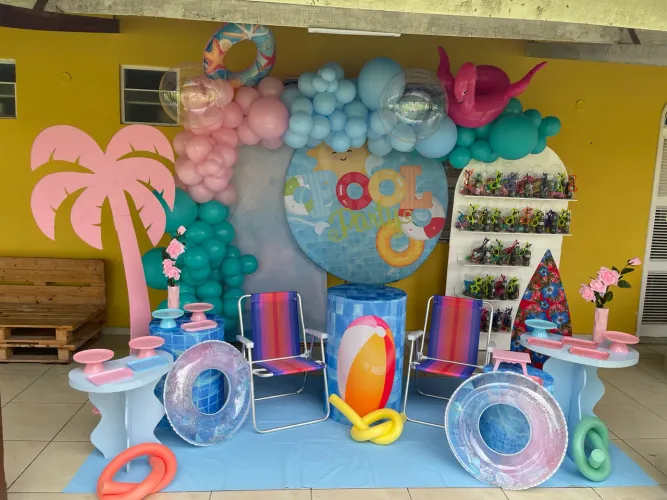 Pool party decoração aniversário