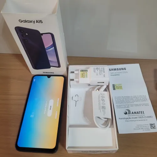 Smartphone Samsung Galaxy A15 6,5" 128GB Azul Escuro<br>128GB Azul Escuro 4G 4GB RAM