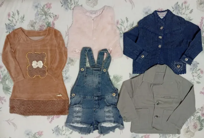Kit 5 peças Tamanho 1 ano 