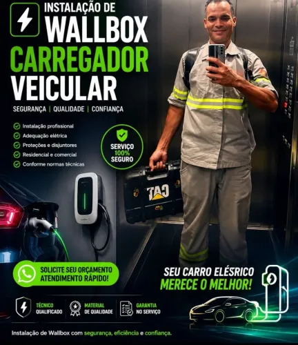 Instalador Profissional de Wallbox e Carregadores Veiculares BH CONTAGEM BETIM NOVA LIMA 