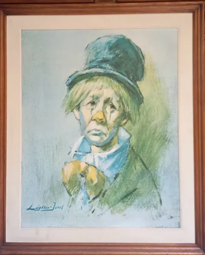 Quadro Palhaço Triste Barry Leighton-Jones - Impressão Em Tela