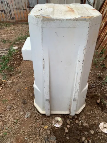 Cesta Aérea Branca em Fibra 
