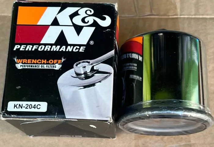 Filtro de Óleo Alta Performance KN204C Cromado Honda 