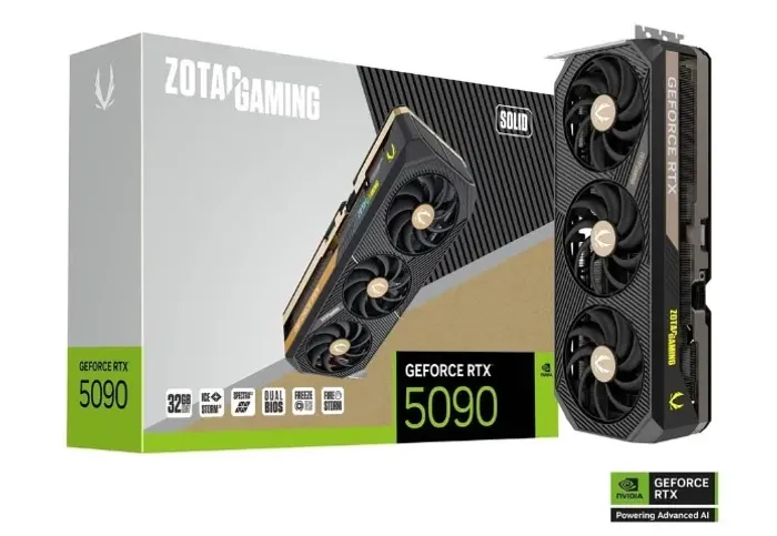 RTX 5090 32GB ZOTAC Gaming Solid - 21x no cartão- Loja Física!