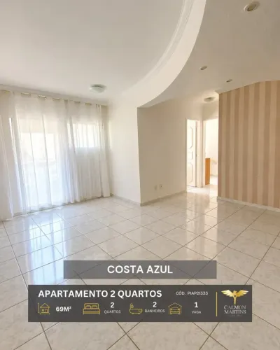 APARTAMENTO 2 QUARTOS (1 SUÍTE), 69M², NO COSTA AZUL