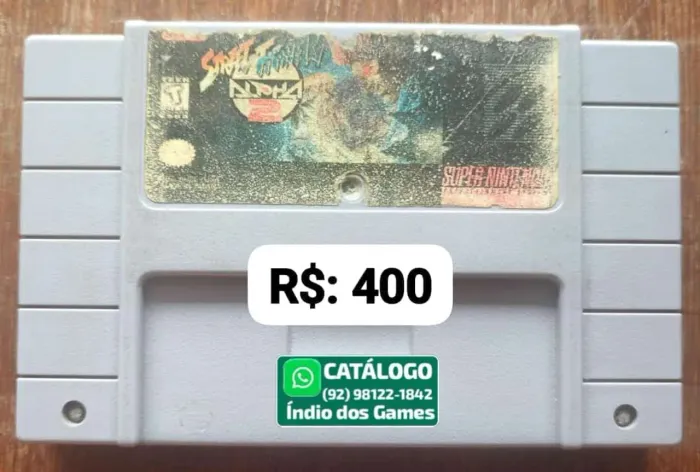 Street Fighter Alpha 2 = R$: 400