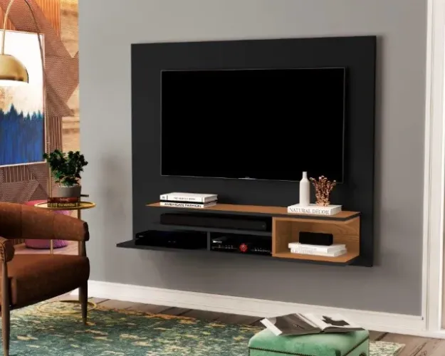Painel LDA Para TV Até 40'' Com Nichos! Frete e Montagem Grátis