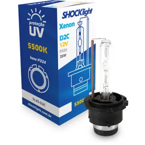 Lâmpada Farol Xenon D2C - 5500K 35W 12V - SLX5-D2C