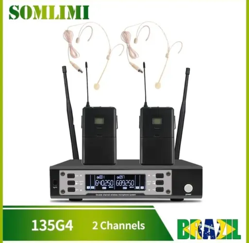 Microfone sem fio headset